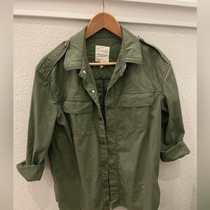 Anthropologie avec les filles olive green utility jacket small